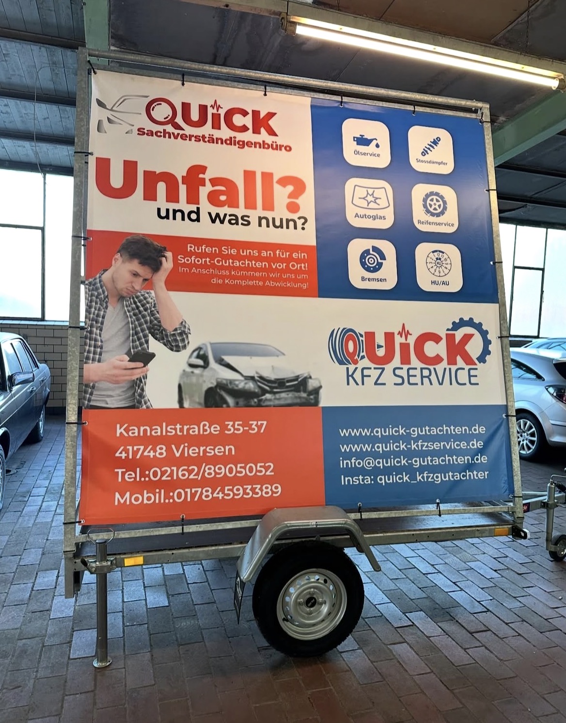 Quick Sachverständigenbüro Trailer-Banner